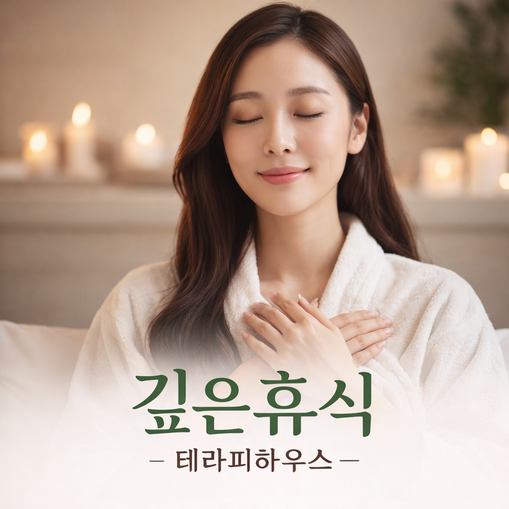 편안한 휴식을 표현한 깊은휴식 테라피하우스 메인 프로필 이미지